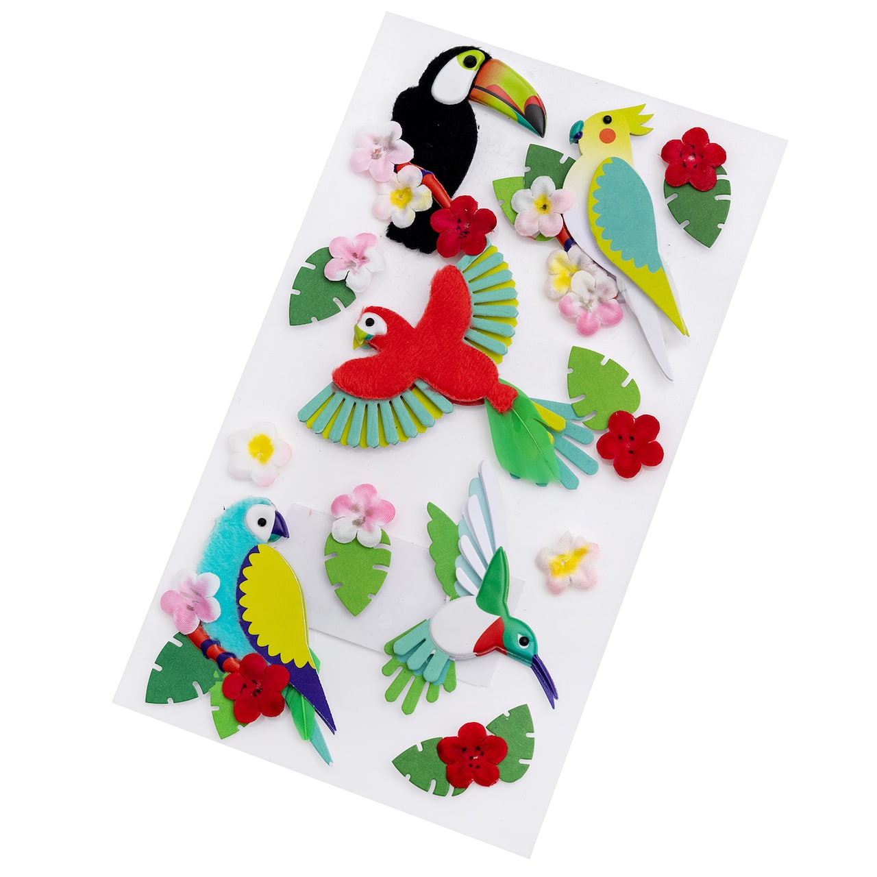 12 Pack: Tropical Birds Dimensional Stickers by Recollections™